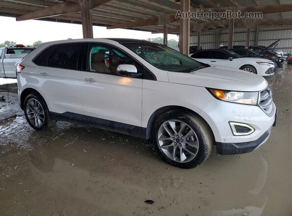 2FMPK3K82JBB38650 2018 FORD EDGE Белый Передняя правая четверть