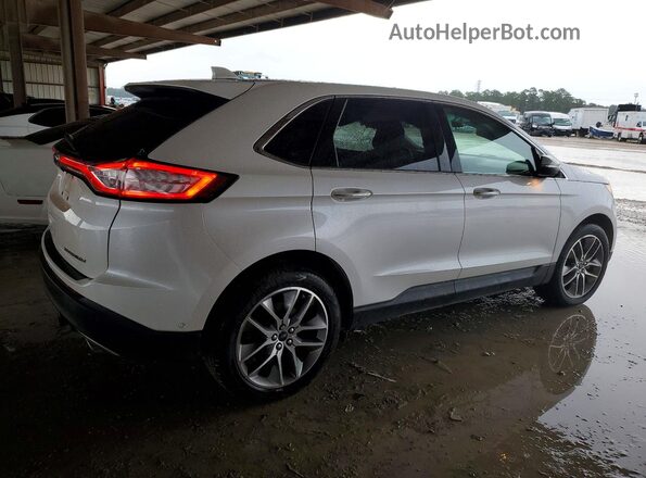 2FMPK3K82JBB38650 2018 FORD EDGE Белый Задняя правая четверть