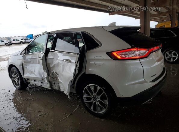 2FMPK3K82JBB38650 2018 FORD EDGE Белый Задняя левая четверть