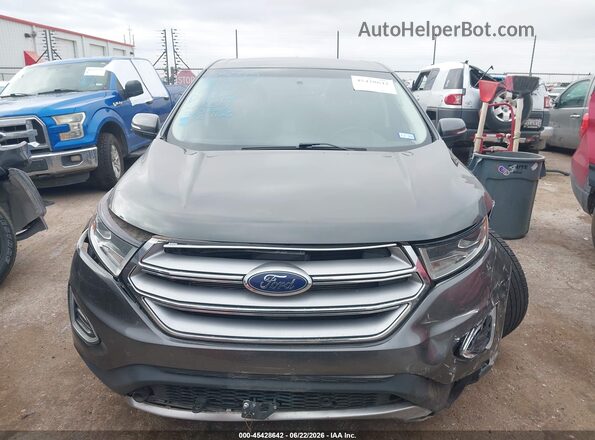 2FMPK3K82JBC15159 2018 FORD EDGE Gray Dashboard view
