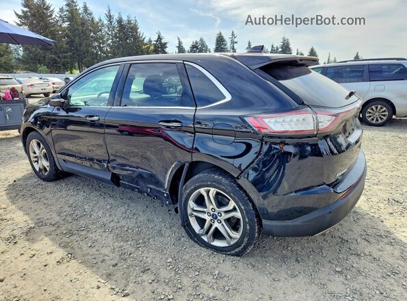 2FMPK3K82JBC33077 2018 FORD EDGE Black Հետևի ձախ
