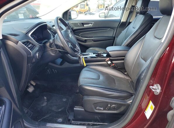 2FMPK3K85JBC40122 2018 FORD EDGE Burgundy Front interior view