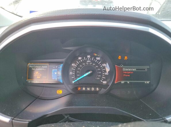 2FMPK3K85JBC40122 2018 FORD EDGE Burgundy Instrument cluster view