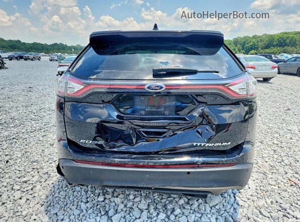 2FMPK3K86GBB12710 2016 FORD EDGE Черный Вид сзади