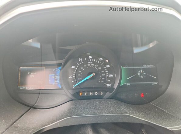 2FMPK3K86HBC44061 2017 FORD EDGE White Вид щитка приладів