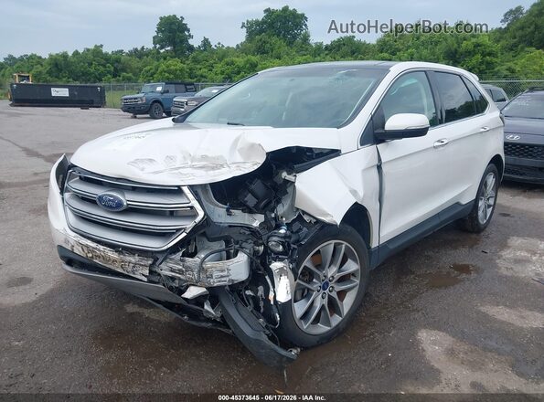 2FMPK3K87GBB17348 2016 FORD EDGE White Front left