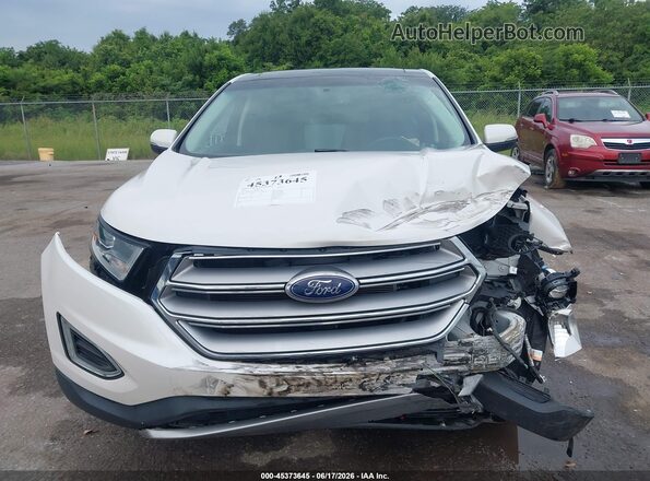 2FMPK3K87GBB17348 2016 FORD EDGE White Instrument cluster view