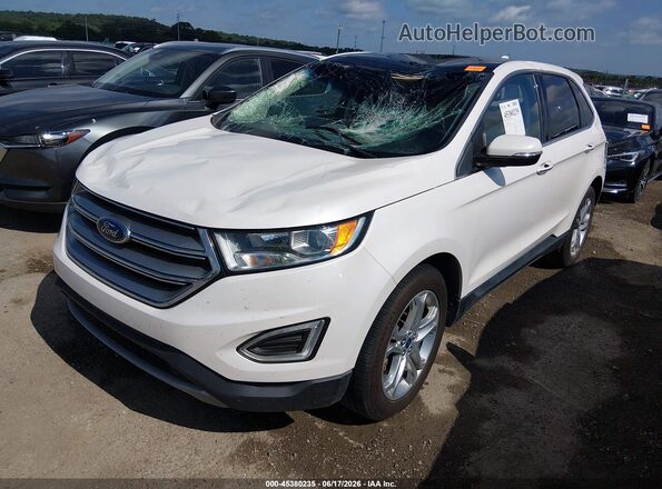 2FMPK3K87JBC06506 2018 FORD EDGE Белый Передняя левая четверть