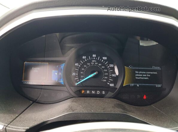 2FMPK3K89HBB43645 2017 FORD EDGE White Instrument cluster view
