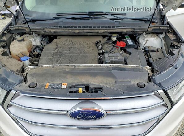 2FMPK3K89HBB43645 2017 FORD EDGE White Engine compartment view