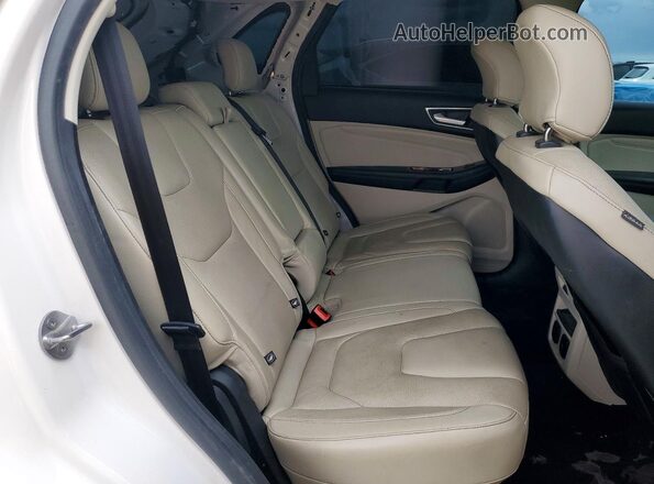 2FMPK3K89HBB43645 2017 FORD EDGE White Rear interior view