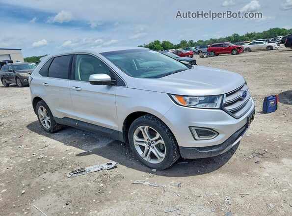 2FMPK3K90JBB42625 2018 FORD EDGE Silver Front right