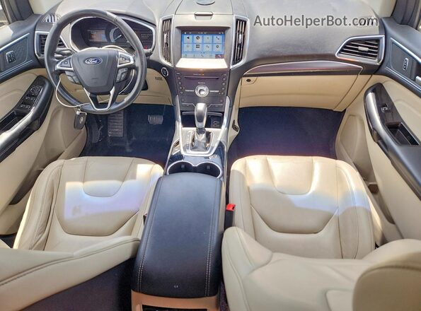 2FMPK3K90JBB42625 2018 FORD EDGE Silver Dashboard view