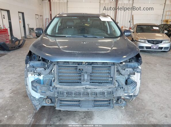 2FMPK3K90KBB37717 2019 FORD EDGE Blue Вид щитка приладів