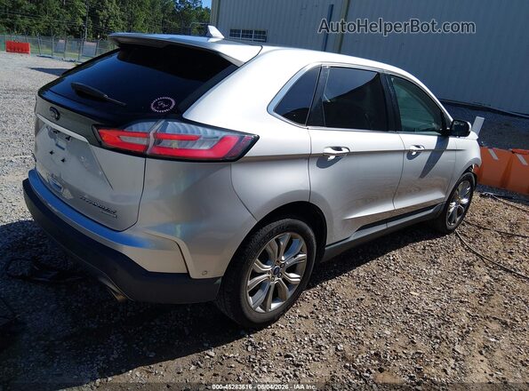2FMPK3K90KBB55764 2019 FORD EDGE Silver Trasero derecho