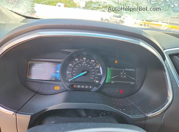 2FMPK3K90LBB14133 2020 FORD EDGE Белый Вид щитка приборов