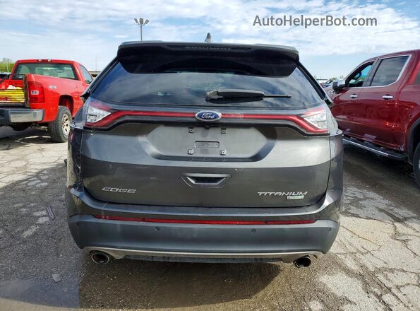 2FMPK3K91HBB17453 2017 FORD EDGE Gray უკანა ხედი