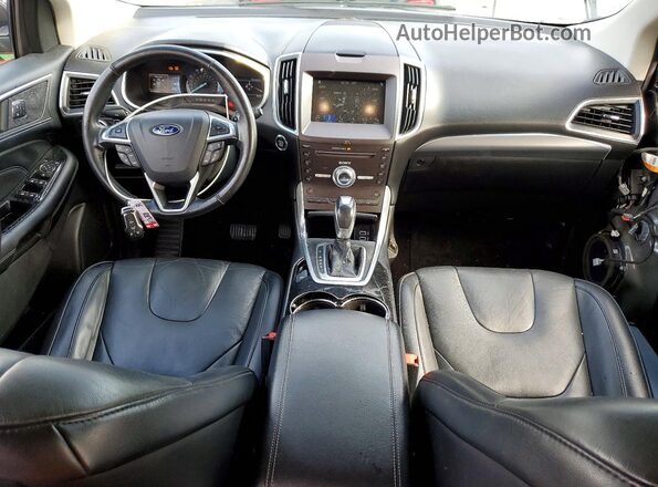 2FMPK3K91HBB17453 2017 FORD EDGE Gray წინა პანელის ხედი