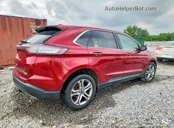 2FMPK3K91HBC58362 2017 FORD EDGE Red უკანა მარჯვენა