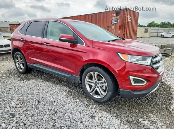 2FMPK3K91HBC58362 2017 FORD EDGE Red წინა მარჯვენა