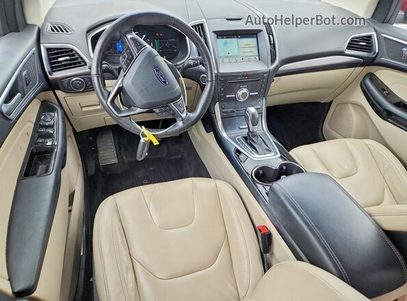 2FMPK3K91HBC58362 2017 FORD EDGE Red წინა პანელის ხედი