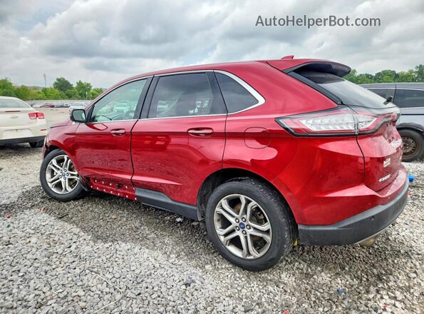 2FMPK3K91HBC58362 2017 FORD EDGE Red უკანა მარცხენა