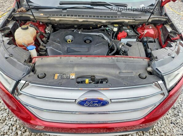 2FMPK3K91HBC58362 2017 FORD EDGE Red ძრავის განყოფილების ხედი