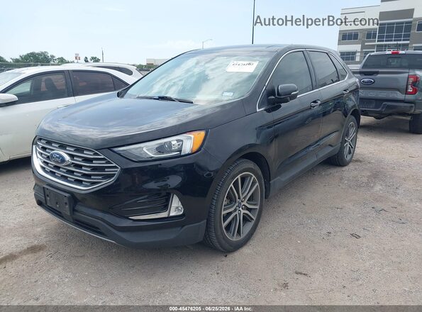 2FMPK3K91KBB80205 2019 FORD EDGE Black Przód lewy