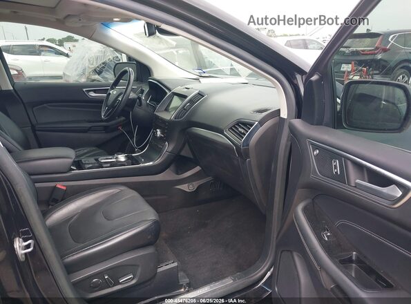 2FMPK3K91KBB80205 2019 FORD EDGE Black Widok wnętrza z przodu