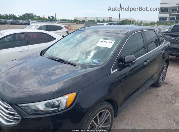 2FMPK3K91KBB80205 2019 FORD EDGE Black Widok z przodu