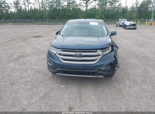 2FMPK3K92GBB41548 2016 FORD EDGE Blue Vista del cuadro de instrumentos