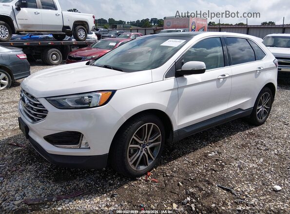 2FMPK3K92KBB22068 2019 FORD EDGE Белый Передняя левая четверть