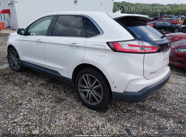 2FMPK3K92KBB22068 2019 FORD EDGE Белый Задняя левая четверть