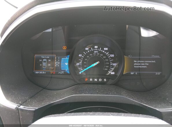 2FMPK3K92KBB75689 2019 FORD EDGE Black უკანა სავარძლების ხედი