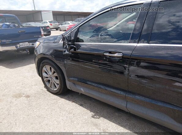 2FMPK3K92KBB75689 2019 FORD EDGE Black წინა ხედი