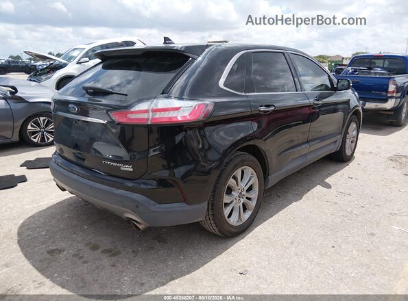 2FMPK3K92KBB75689 2019 FORD EDGE Black უკანა მარჯვენა