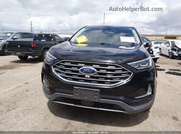 2FMPK3K92KBB75689 2019 FORD EDGE Black უკანა სალონის ხედი