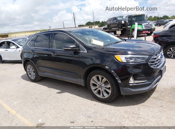 2FMPK3K92KBB75689 2019 FORD EDGE Black სალონის 360-გრადუსიანი ხედი