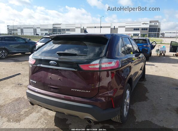 2FMPK3K92LBB61129 2020 FORD EDGE Maroon Задня права чверть