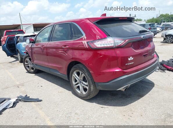 2FMPK3K93JBB74985 2018 FORD EDGE Burgundy უკანა მარცხენა