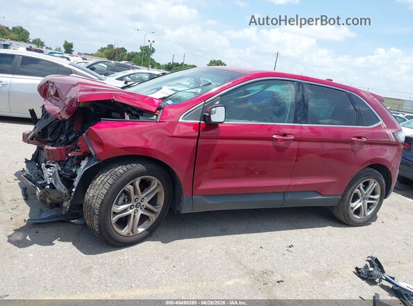 2FMPK3K93JBB74985 2018 FORD EDGE Burgundy სალონის 360-გრადუსიანი ხედი