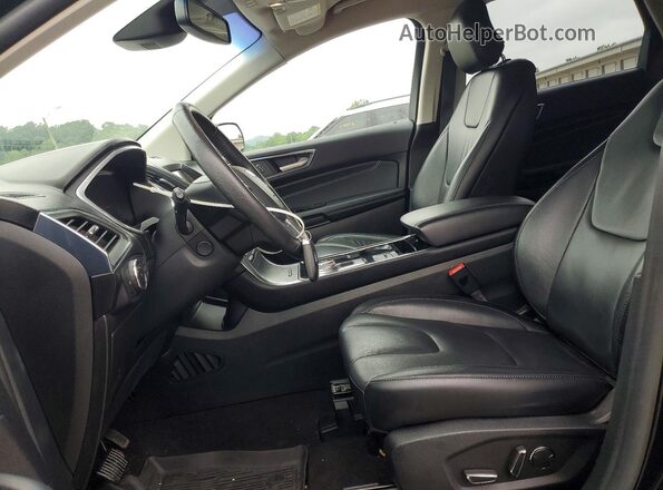 2FMPK3K93KBB35511 2019 FORD EDGE Черный Вид салона спереди
