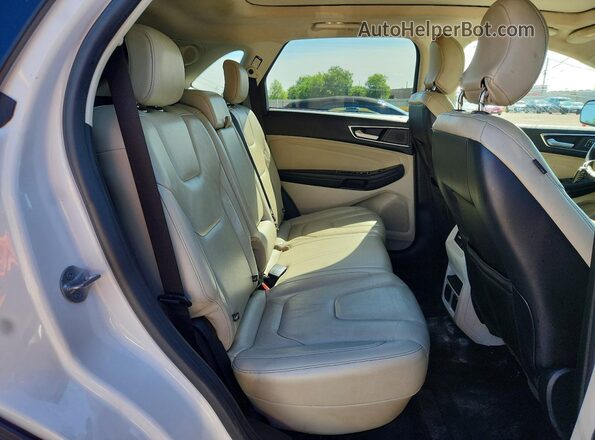 2FMPK3K93KBC68267 2019 FORD EDGE White უკანა სალონის ხედი