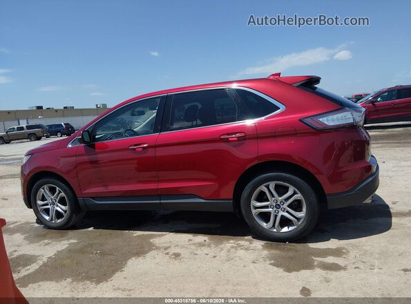 2FMPK3K94HBB76447 2017 FORD EDGE Red Widok wnętrza 360 stopni