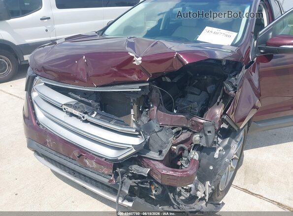 2FMPK3K94HBC01346 2017 FORD EDGE Burgundy Vista frontal