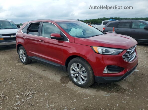 2FMPK3K94LBA19929 2020 FORD EDGE Red Front right