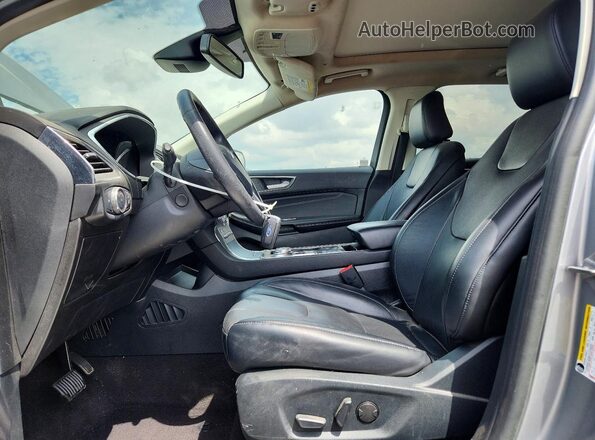 2FMPK3K94LBB24387 2020 FORD EDGE Silver Widok wnętrza z przodu
