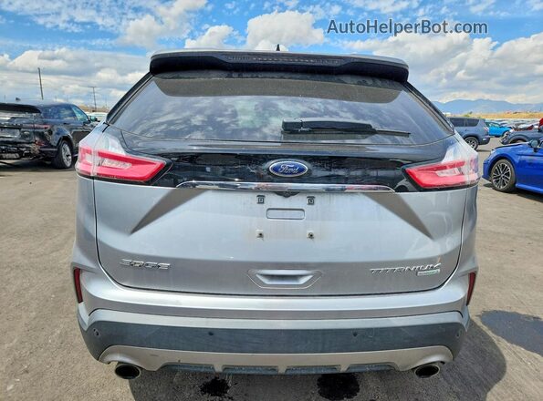 2FMPK3K94LBB24387 2020 FORD EDGE Silver Widok z tyłu