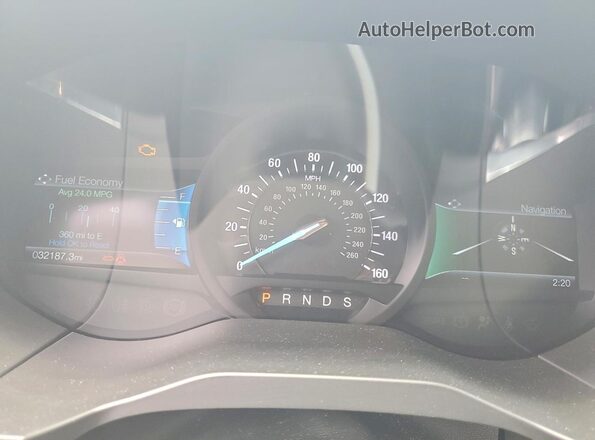 2FMPK3K94LBB62606 2020 FORD EDGE Gray ხელსაწყოთა პანელის ხედი