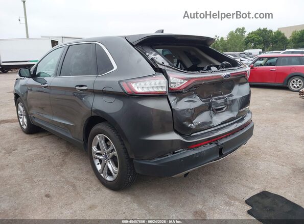 2FMPK3K95HBC63712 2017 FORD EDGE Gray Trasero izquierdo